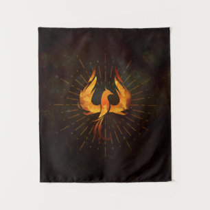 Fire Phoenix Bird Tapestry