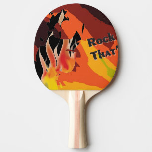 Fire Ping Pong Paddle