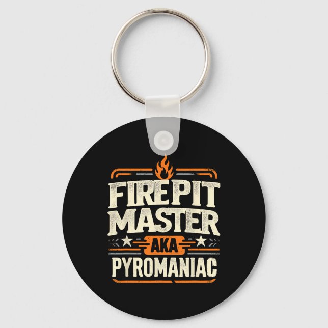 Fire Pit Master Pyromancy Pyrotechnics Fire Pit Lo Key Ring (Front)