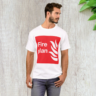 Fire Plan Sign Mens T-Shirt