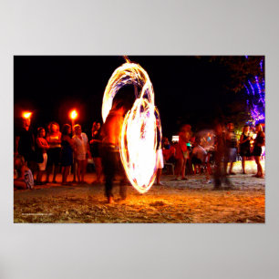 Fire Poi Full Moon Party Poster