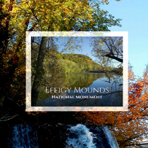 Fire Point from Blue Gill Pond, Effigy Mounds Postcard
