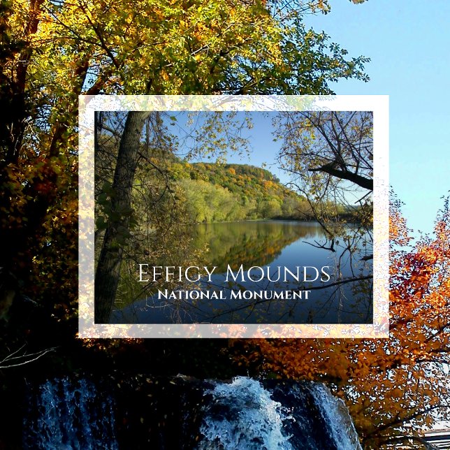 Fire Point from Blue Gill Pond, Effigy Mounds Postcard (Creator Uploaded)