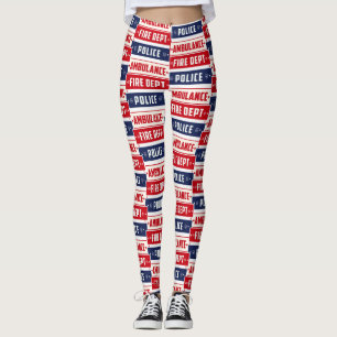 Fire Police Ambulance Thunder_Cove Leggings