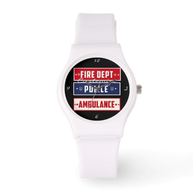 Fire Police Ambulance Thunder_Cove Watch (Front)