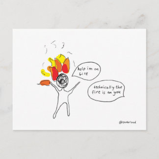 fire postcard