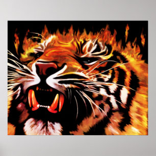 Fire Power Tiger Poster