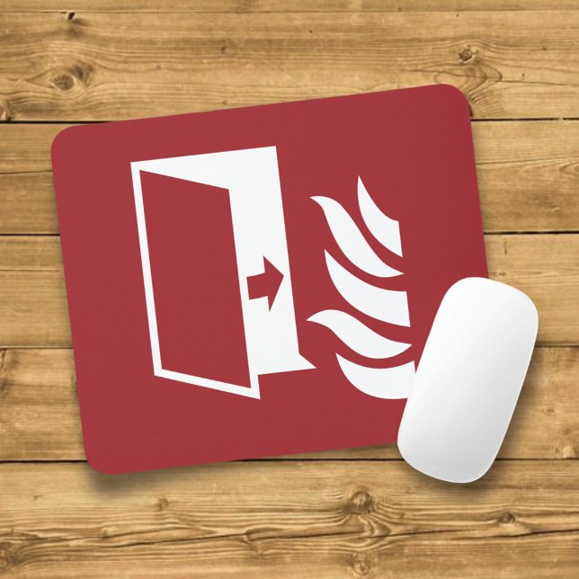 Fire Protection Door Safety Sign Mouse Pad (Creator Uploaded)