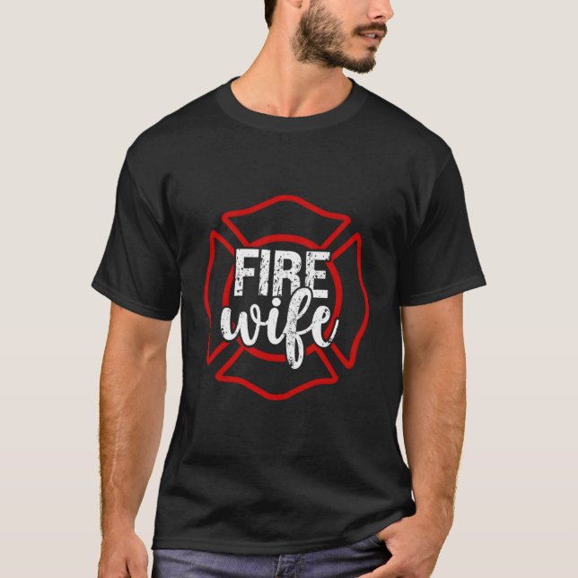 Fire Proud Firefighter Of A Fire T-Shirt (Front)