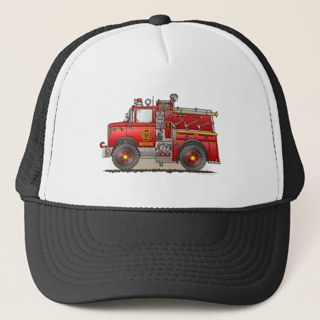 Fire Pumper Rescue Truck Hat (Front)