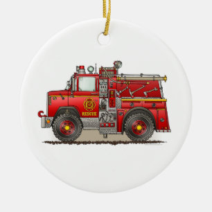 Fire Pumper Rescue Truck Ornament