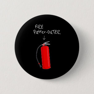 Fire Putter Outer Fire Extinguisher Fire Fighter F 6 Cm Round Badge