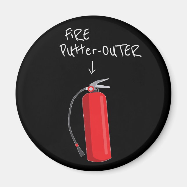 Fire Putter Outer Fire Extinguisher Magnet (Front)