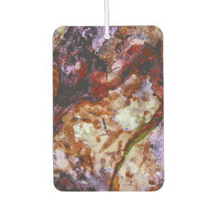 Fire Quartz Crystal Geode Marble Abstract Car Air Freshener