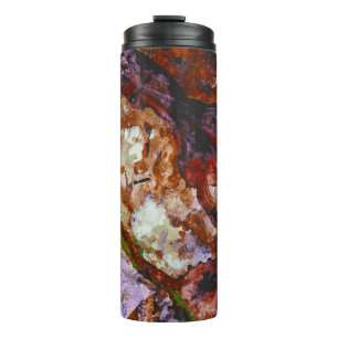 Fire Quartz Crystal Geode Marble Abstract Thermal Tumbler