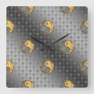 Fire Rabbit Square Wall Clock