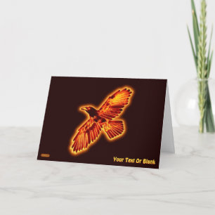 Fire Raven Card