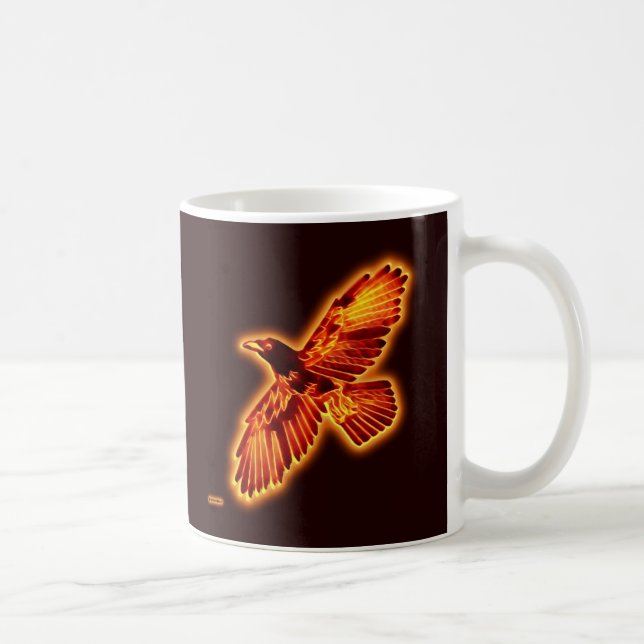 Fire Raven Coffee Mug (Right)