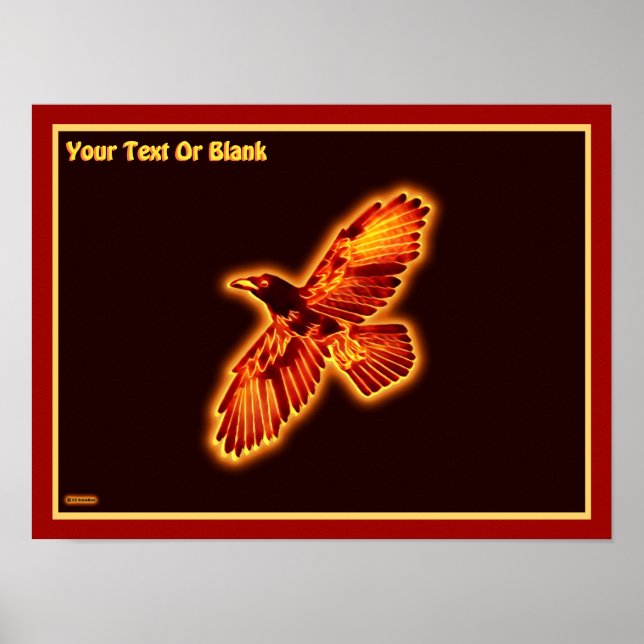 Fire Raven Poster (Front)