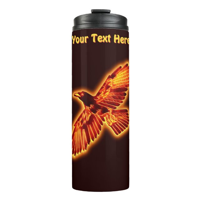 Fire Raven Thermal Tumbler (Front)