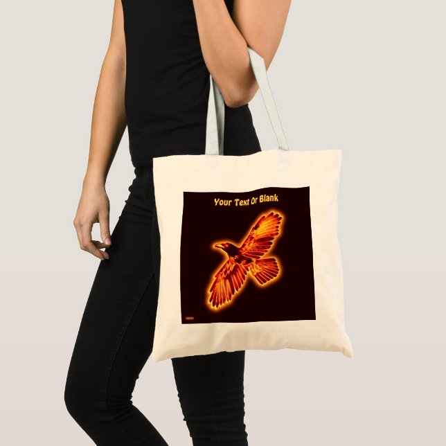 Fire Raven Tote Bag (Front (Product))