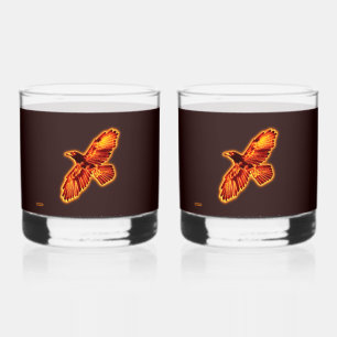 Fire Raven Whiskey Glass