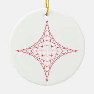 Fire (red) ceramic ornament