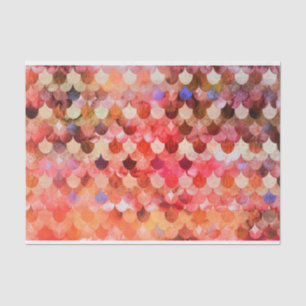 Fire Red Mermaidscales Mermaid Fishscales Scales Tissue Paper