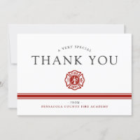 Fire Rescue Academy Custom Congrats