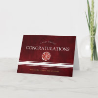 Fire Rescue Academy Custom Red Congrats