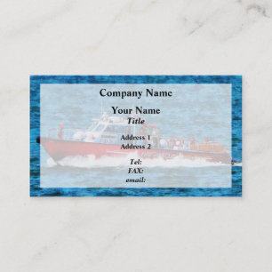 Fire Rescue Boat Business Card