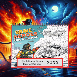 Fire & Rescue Heroes Colouring 2025/2026 Calendar