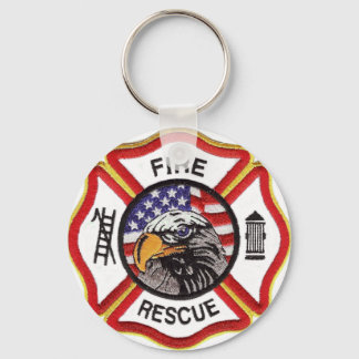 Fire Rescue Maltese Cross Key Ring