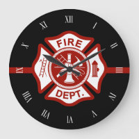 Fire Rescue Maltese Cross Symbol Black