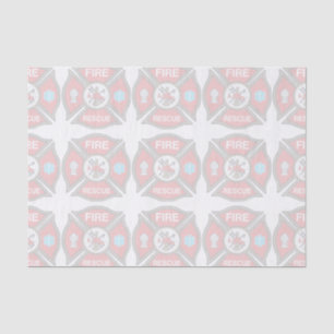 Fire Rescue Maltese Cross Tissue Paper