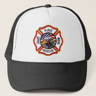 Fire Rescue Maltese Cross Trucker Hat