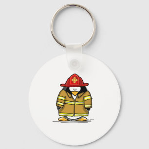 Fire Rescue Penguin Key Ring