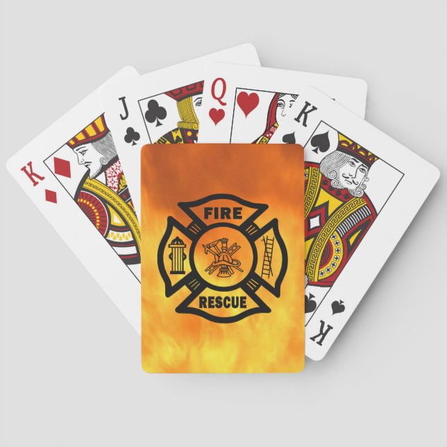Fire Rescue Playing Cards (Back)