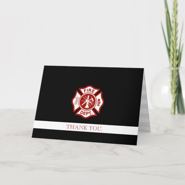 Fire Rescue Professional Customised Thank You (Front)