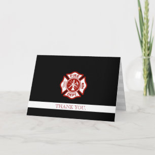 Fire Rescue Professional Customised Thank You Card