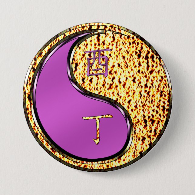 Fire Rooster 7.5 Cm Round Badge (Front)