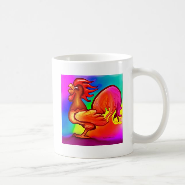 Fire Rooster Coffee Mug (Right)
