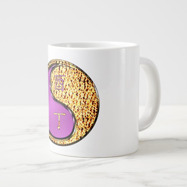 Fire Rooster Large Coffee Mug (Front Right)