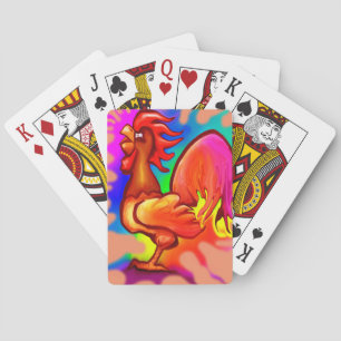 Fire Rooster Playing Cards