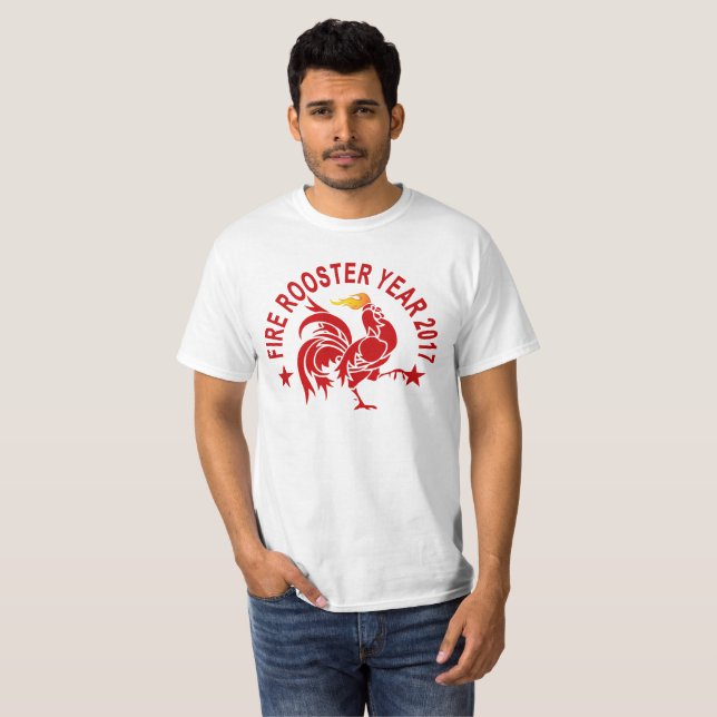 FIRE ROOSTER YEAR 2017 ..png T-Shirt (Front Full)