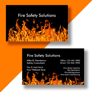 Fire Safety Products Business Card