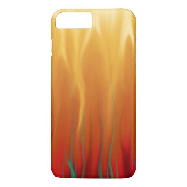 Fire - Simulated Flames Abstract Art Case-Mate iPhone Case (Back)