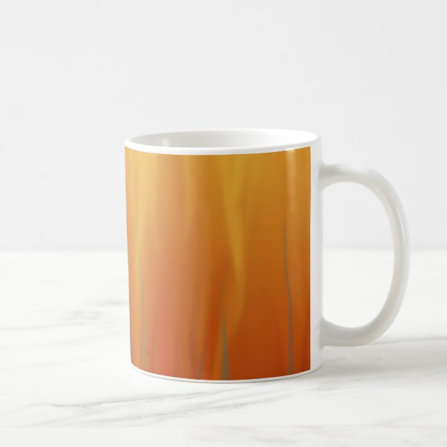 Fire - Simulated Flames Abstract Art Coffee Mug (Right)
