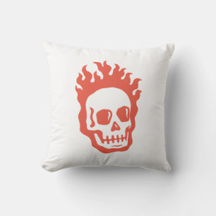 Fire Skull Cushion