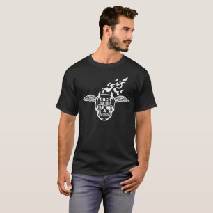 Fire Skull Ghost Rock And Roll T-Shirt